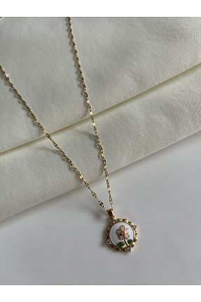 گردنبند استیل ( فولاد ) زرد زنانه استیل (فولاد) Nilsu Jewellery Accessory - کد 927071063