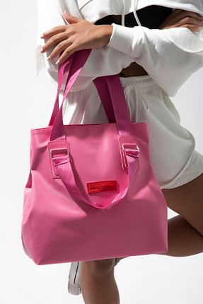 کیف دوشی صورتی زنانه پارچه ای Baghashtag - کد 762371219