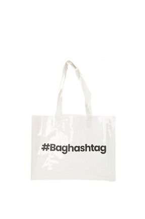 کیف ساحلی سفید زنانه پلی پروپیلن Baghashtag - کد 801414261