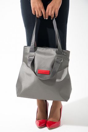 کیف دوشی طوسی زنانه پارچه ای Baghashtag - کد 762371005
