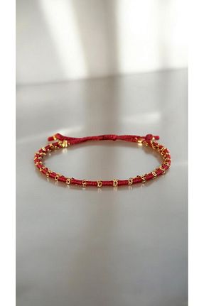 دستبند جواهر قرمز زنانه روکش طلا Bensei Takı Dükkanı - کد 882885084