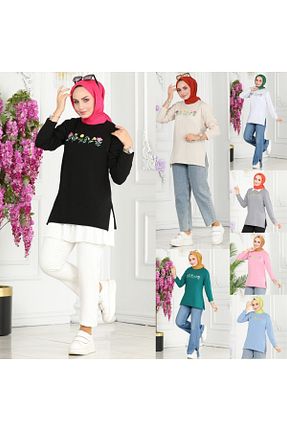 تونیک حجاب بژ زنانه بافتنی etto park - کد 927133392