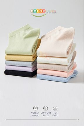 جوراب رنگی زنانه پنبه ای Color Socks - کد 894290168