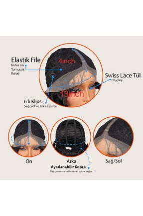 کلاه گیس قهوه ای زنانه Suzan Peruk - کد 927128169