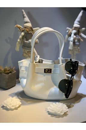 کیف مجلسی بژ زنانه MYÇ BAG - کد 927131338