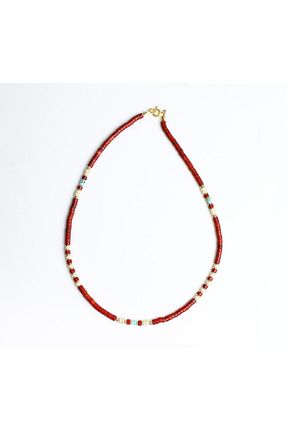 گردنبند جواهر زرشکی زنانه B Design jewelry - کد 927133504
