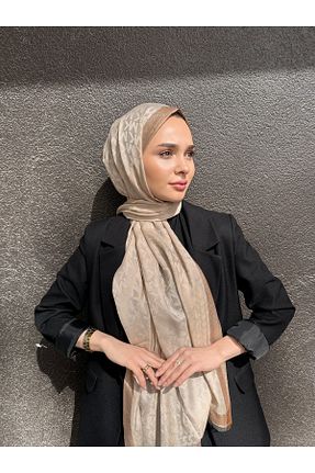 شال بژ زنانه پنبه ای Webinay Home - کد 927131703