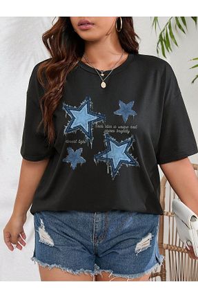 تیشرت مشکی زنانه Relaxed EFFRENATU - کد 927130373
