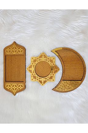 بشقاب قهوه ای چوب Genel Markalar - کد 802612548