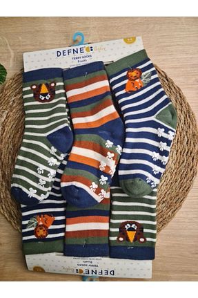 جوراب سبز بچه گانه پنبه - الاستین Defne Baby - کد 882642832