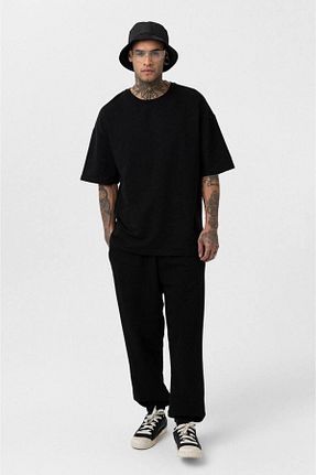 ست بالاتنه و پائین تنه مشکی زنانه بافتنی İLKCET MODA - کد 927175741