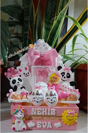 هدیه کودک صورتی بچه گانه Tutkulu renkler - کد 899808046