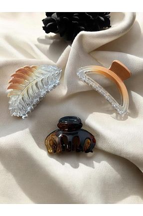 گیره سر قهوه ای زنانه پلی آمید alyacs - کد 927187483
