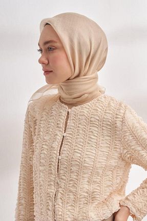روسری بژ İpek Tivil ARMANDA - کد 894718866