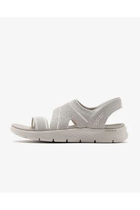 صندل بژ زنانه پاشنه تخت Skechers - کد 898825879