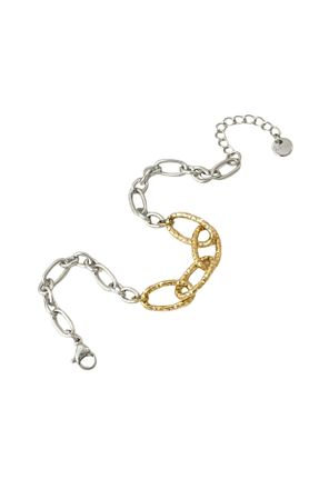 دستبند استیل (فولاد) زرد استیل ضد زنگ STEEL - کد 927210777