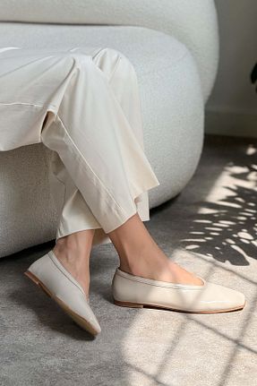 بابت بژ زنانه چرم مصنوعی NİŞANTAŞI SHOES - کد 926936240