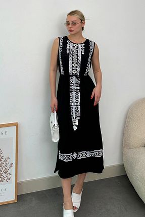 لباس مشکی زنانه بافتنی VAGGON - کد 812469830