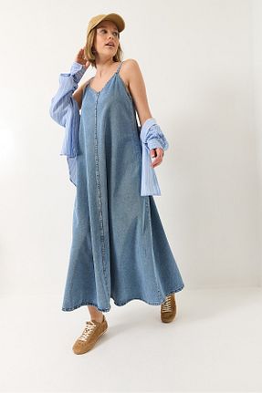 لباس آبی زنانه جین Bianco Lucci - کد 927229252