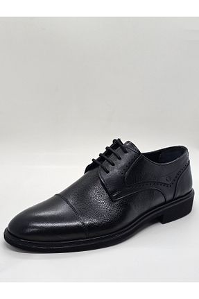 کفش کلاسیک مشکی مردانه چرم خالص İzderi - کد 927253425