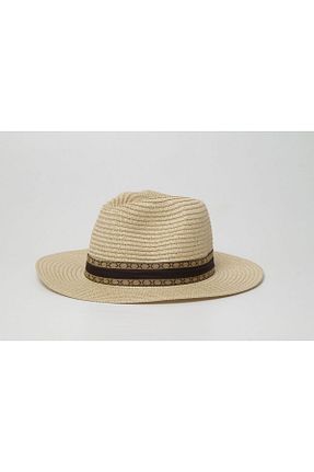 کلاه بژ زنانه حصیر OX-RA - کد 925852091