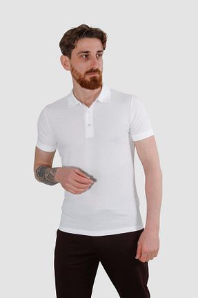 تیشرت سفید مردانه اسلیم فیت Globay - کد 927266301