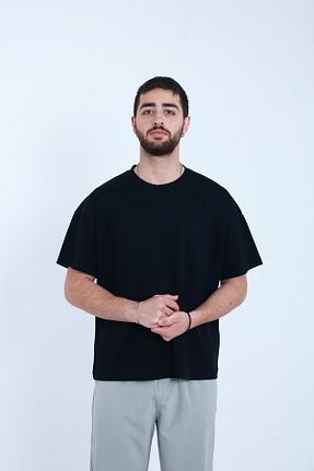 تیشرت مشکی زنانه Relaxed TKT - کد 927264729