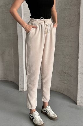 شلوار زنانه کتان macharel jeans - کد 927267318