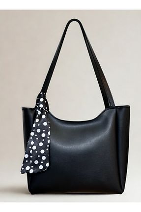 کیف دوشی مشکی زنانه چرم مصنوعی fular & bags - کد 924254421