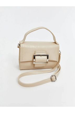 کیف دوشی بژ زنانه پارچه ای LC Waikiki - کد 927302468