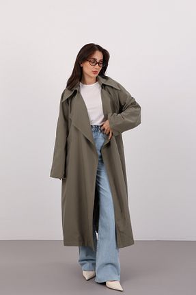 ترنچکت خاکی زنانه پلی استر FACETTE - کد 313443354
