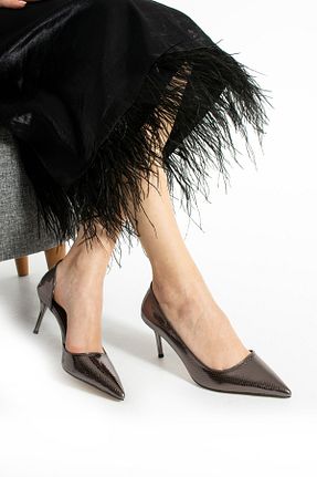 کفش استایلیتو متالیک پاشنه نازک Güllü Shoes - کد 927315471