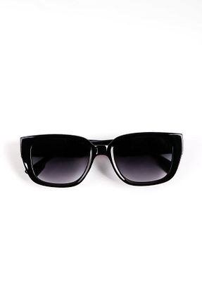 عینک آفتابی مشکی زنانه UV400 Eyesofia - کد 349336551