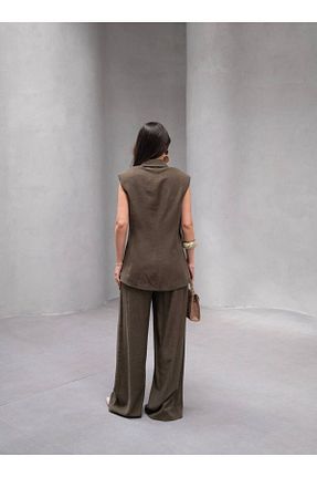 ست بالاتنه و پائین تنه خاکی زنانه بافتنی CONCEPTbyOkanGüler - کد 927311777