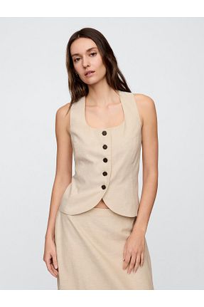 بلوز بژ زنانه ساده GAP - کد 927330269