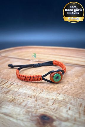 دستبند جواهر نارنجی زنانه منجق Balzamin Design - کد 927330218