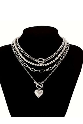 گردنبند جواهر طوسی زنانه فلزی BaublesNme - کد 927339534