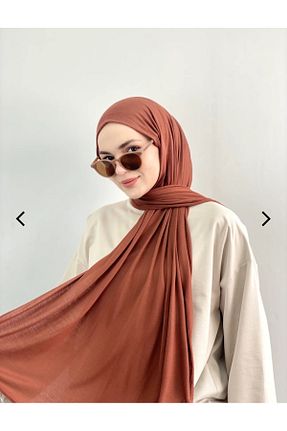 شال نارنجی زنانه پنبه ای Butik - کد 927348228
