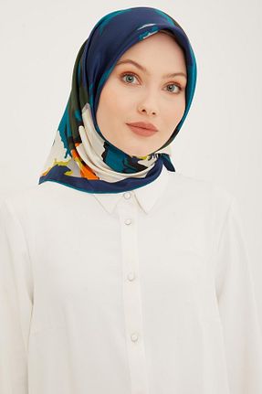 روسری مشکی کرپ ساتن ابریشم Armine - کد 823953712