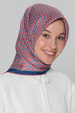 روسری طوسی کرپ ساتن ابریشم Armine - کد 121327485
