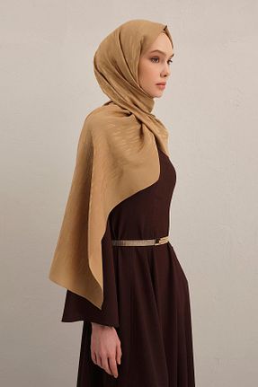 شال طلائی زنانه پنبه ای Armine - کد 927340916