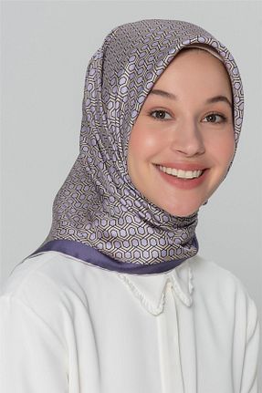 روسری سبز کرپ ساتن ابریشم Armine - کد 121327500