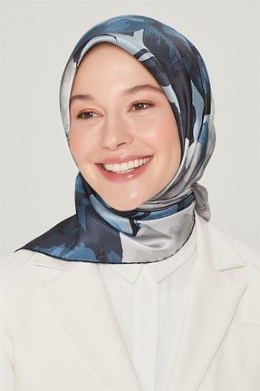 روسری سرمه ای İpek Tivil Armine - کد 154302187