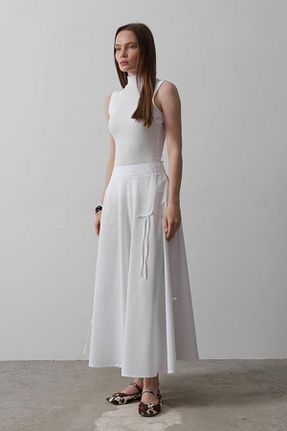 دامن سفید زنانه کلوش Femella Women Fashion - کد 927947229