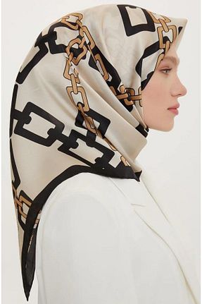 روسری رنگی کرپ ساتن ابریشم Armine - کد 771924646