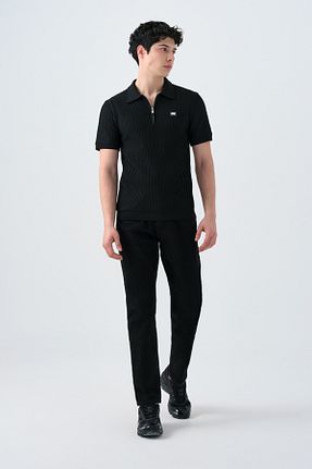 تیشرت اسپرت مشکی مردانه پلی استر Loft - کد 930214469