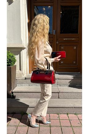 کیف مجلسی زرشکی زنانه چرم مصنوعی Pandora Bags - کد 927350807