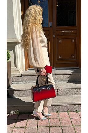 کیف مجلسی زرشکی زنانه چرم مصنوعی Pandora Bags - کد 927350807