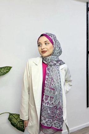 شال صورتی زنانه Mira İpek - کد 927372859