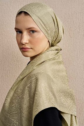 شال سبز زنانه پلی استر ED Scarf - کد 927369522